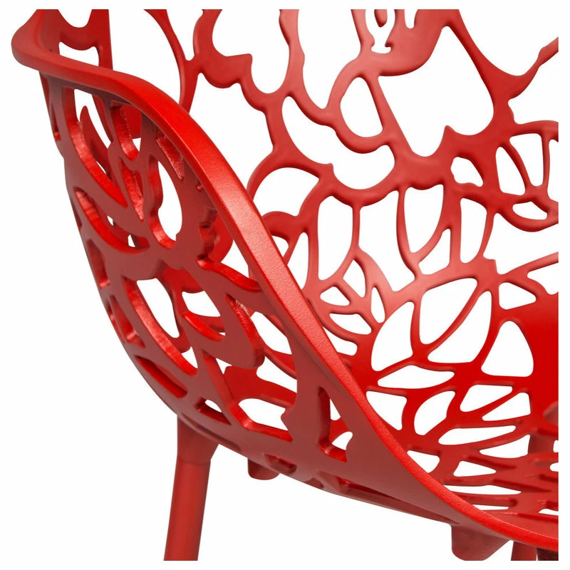 Top 10 ๐ Leisuremod Modern Devon Aluminum Chair With Arm, Set Of 2, Red โจ - Image 5