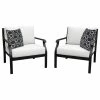 Deals ⭐ TKClassics Kathy Ireland Madison Ave. 2 Piece Aluminum Patio Furniture Set 02b, Alabaster 🛒