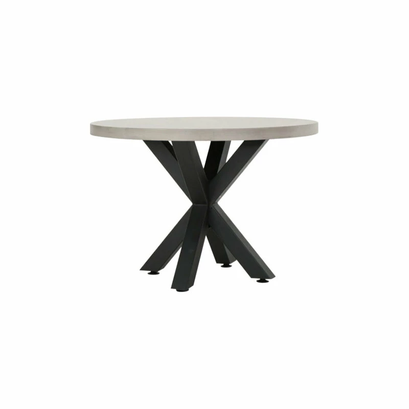 Top 10 💯 GDFStudio Sia Outdoor Modern Lightweight Concrete Circular Dining Table With Cross Base ⌛