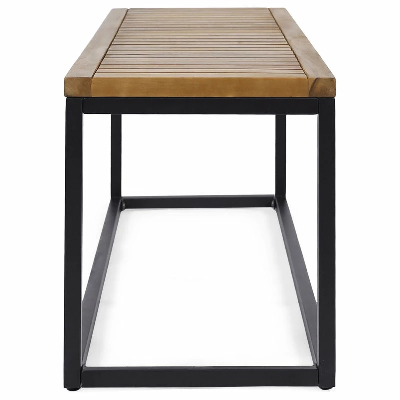 Best reviews of โ๏ธ GDFStudio GDF Studio Drew Outdoor Industrial Acacia Wood And Iron Bench, Teak Finish ๐ - Image 8