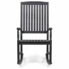 Budget ❤️ GDFStudio Myrna Outdoor Acacia Wood Rocking Chair, Dark Gray Finish 👍