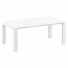 Best deal 🎉 Compamia Vegas 86" Extendable Patio Dining Table In White 🥰