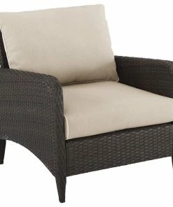 Flash Sale 😍 Crosley Kiawah Outdoor Wicker Arm Chair Sand/Brown 💯