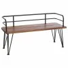 Best deal 👏 GDFStudio GDF Studio Herres Outdoor Rustic Iron And Teak Finished Acacia Wood Bench ✔️