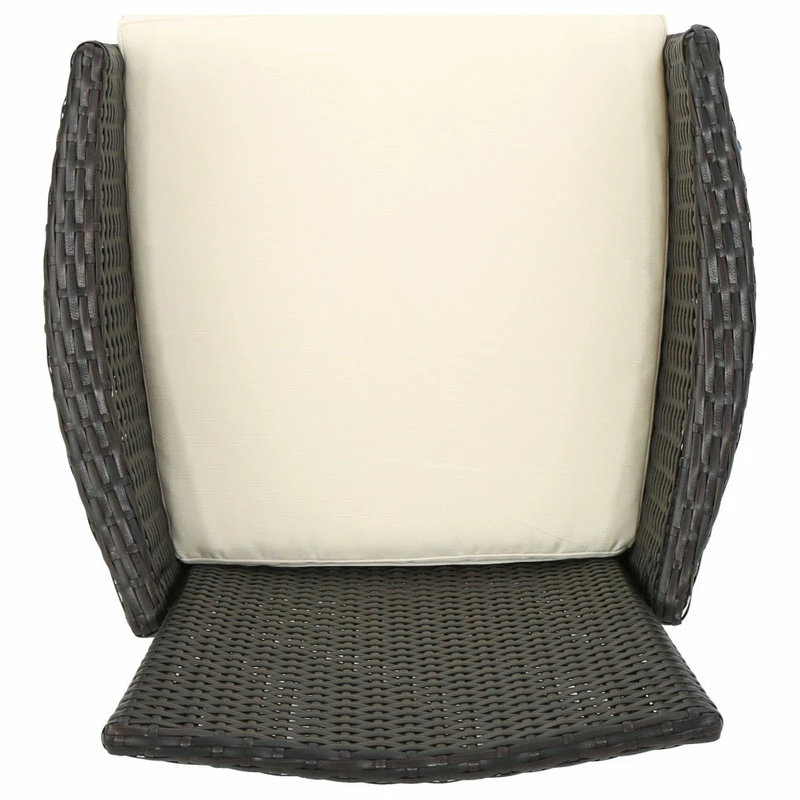 Flash Sale 😀 GDFStudio GDF Studio Clementine Outdoor Multibrown PE Wicker Dining Chairs, Set Of 2 😍 - Image 10