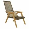 Promo 🧨 Outdoor Interiors Teak And Wicker Basket Lounger Chair, Set Of 2 ✨