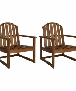 Best reviews of ❤️ Vida XL LLC VidaXL 2x Solid Acacia Wood Patio Sofa Chairs Balcony Garden Seating Armchair 🧨