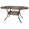 Top 10 👍 GDFStudio GDF Studio Outdoor Cast Aluminum 6-seater Oval Dining Table 🛒
