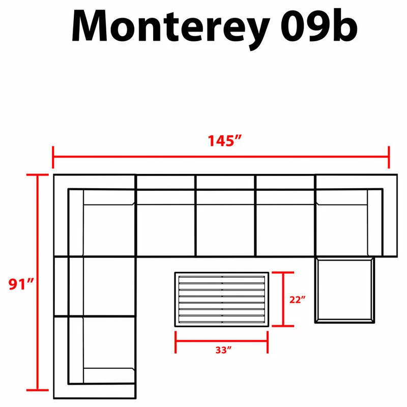 Budget ๐งจ TKClassics Monterey 9 Piece Outdoor Wicker Patio Furniture Set 09b, Spa ๐ฏ - Image 3