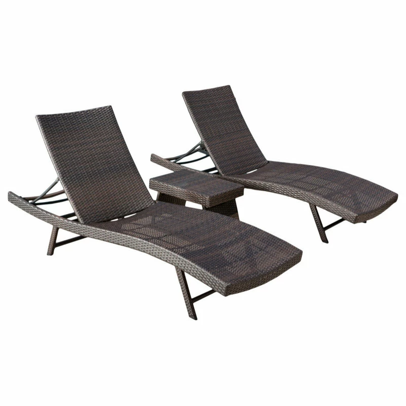 Top 10 โ๏ธ GDFStudio GDF Studio 3-Piece Hawthorne Wicker Chaise Lounge Set, Multibrown ๐