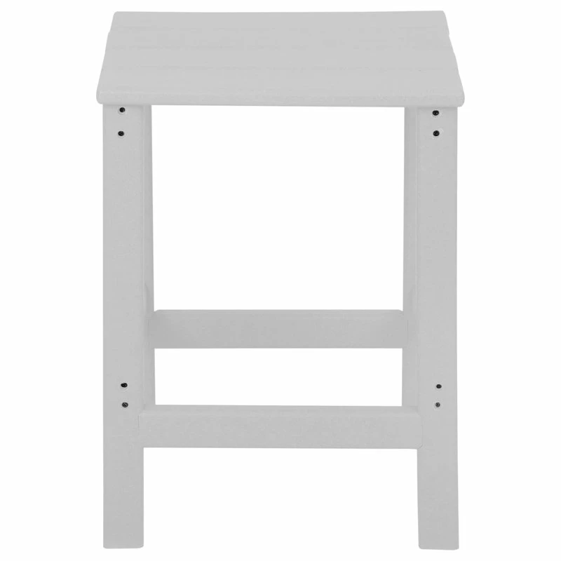 New 🤩 WestinTrends Outdoor Patio Side / End Square Table For Adirondack Chair, White 🔔 - Image 5