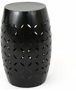 Cheap 🛒 GDFStudio GDF Studio Dione Outdoor 12" Iron Side Table, Black ⭐