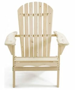 Discount ๐ Luxen Home LuxenHome Unfinished Wood Adirondack Chair ๐