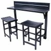 Best Pirce ✨ MIYU Sales Balcony Bar, 3-Piece Set, Onyx ⌛