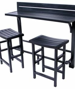 Best Pirce โจ MIYU Sales Balcony Bar, 3-Piece Set, Onyx โ