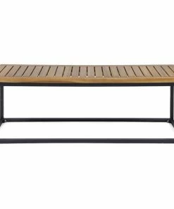 Best reviews of ✔️ GDFStudio GDF Studio Drew Outdoor Industrial Acacia Wood And Iron Bench, Teak Finish 🔔