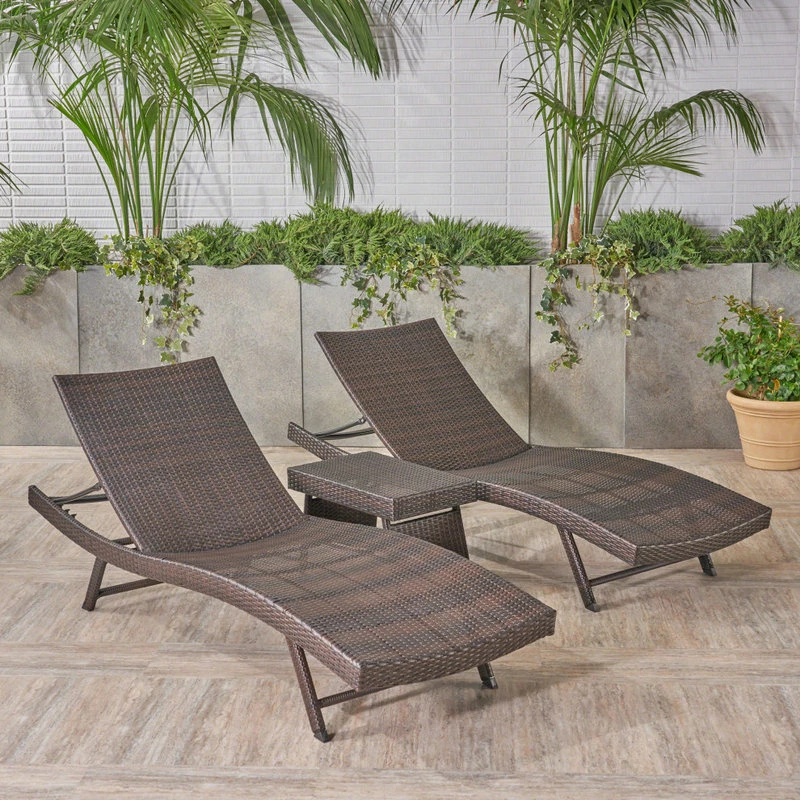Top 10 โ๏ธ GDFStudio GDF Studio 3-Piece Hawthorne Wicker Chaise Lounge Set, Multibrown ๐ - Image 3