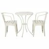 Discount 👍 GDFStudio GDF Studio 3-Piece Castro Outdoor Off-White Cast Bistro Set 👏
