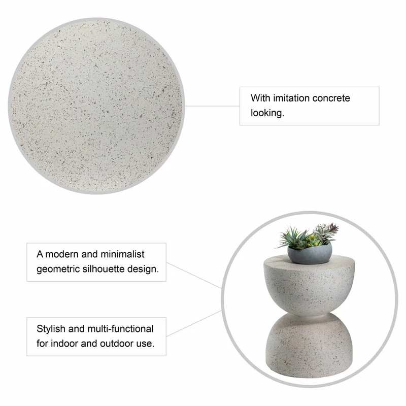 Deals ✨ Glitzhome Multi-functionalal MGO Faux Terrazzo Garden Stool Or Plant Stand Or Accent Table ⭐ - Image 7