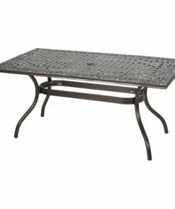 Buy 🔔 GDFStudio GDF Studio Monteria Bronze Cast Aluminum Rectangle Table 🧨