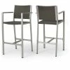 Best Pirce ⭐ GDFStudio GDF Studio Capral Outdoor Gray Wicker Bar Stools, Set Of 2 ⌛