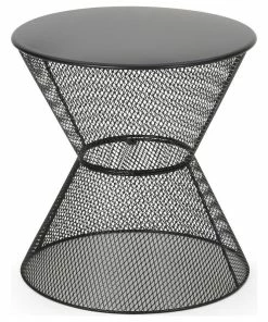 Wholesale 🌟 GDFStudio Doreen Modern Outdoor Iron Side Table, Matte Black 👍