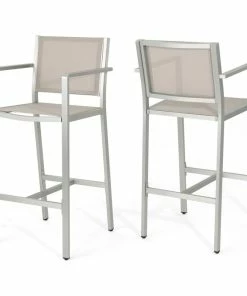 Top 10 ๐ GDFStudio GDF Studio Tammy Coral Outdoor Mesh 29.50" Barstools With Rust-Proof Frame, Set โจ