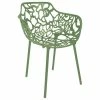 Buy ⌛ Leisuremod Modern Devon Aluminum Chair With Arm, Khaki Green 💯