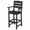 Cheapest ❤️ POLYWOOD Lakeside Bar Arm Chair, Black 🔔