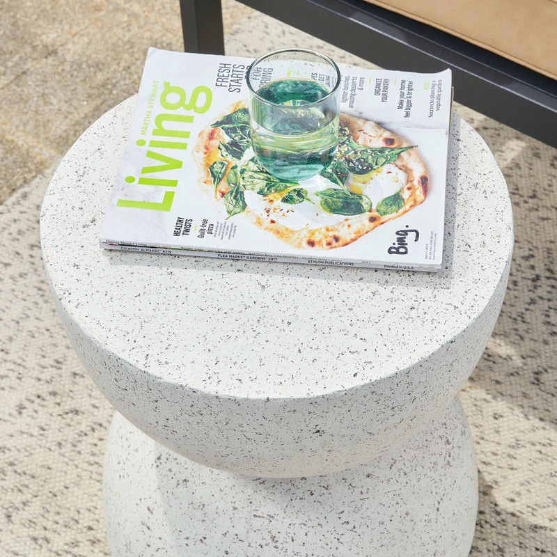 Deals ✨ Glitzhome Multi-functionalal MGO Faux Terrazzo Garden Stool Or Plant Stand Or Accent Table ⭐ - Image 14