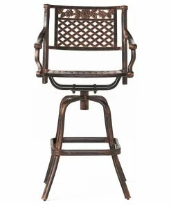Top 10 🤩 GDFStudio GDF Studio Sierra Outdoor Cast Aluminum Swivel Bar Stool ⭐