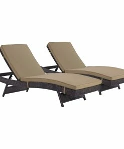 Cheap 💯 Modway Convene Chaise Outdoor Patio Set Of 2 EEI-2428-EXP-MOC-SET 👏
