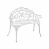 Brand new 🎁 Belleze Antique-Style Garden Bench, Aluminum Rose, 39", White ✨