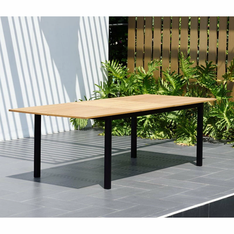 Deals โ๏ธ Amazonia Teak Finish And Aluminum Bora Rectangular Extendable Patio Dining Table ๐ - Image 5