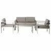 Coupon ⌛ Pangea Home Karen 4-Piece Sofa Set, Taupe 🌟