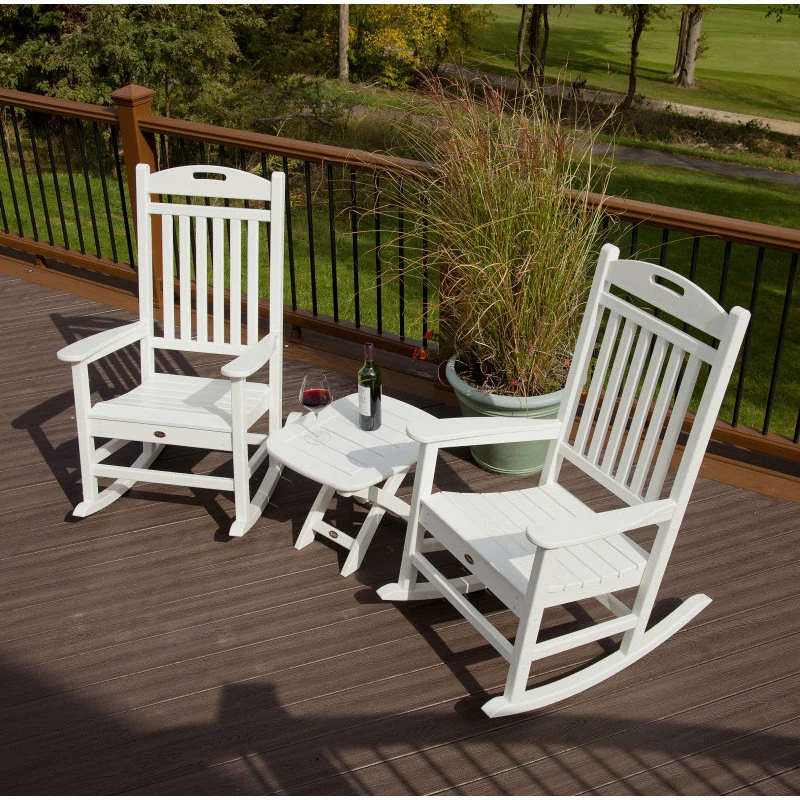 Budget π POLYWOOD Trex Outdoor Furniture Yacht Club 3-Piece Rocker Set, Stepping Stone π - Image 4