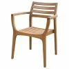 Outlet 👍 Outdoor Interiors Tulum Eucalyptus Stacking Chairs, Set Of 4 ⭐