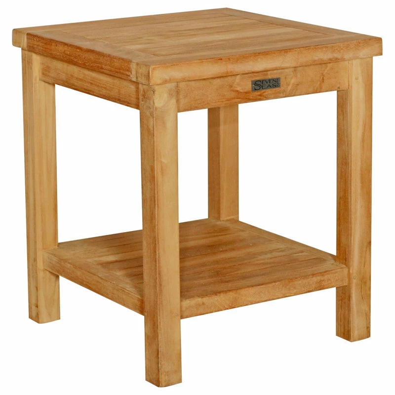 Cheapest ๐ Seven Seas Teak End Table With Shelf ๐งจ