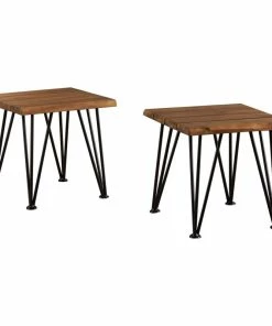 Deals 😉 GDFStudio GDF Studio Zahir Outdoor Accent Table, Set Of 2 😀
