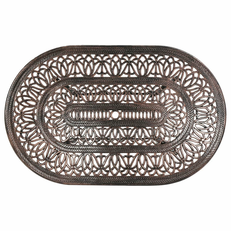 Top 10 ๐ GDFStudio GDF Studio Outdoor Cast Aluminum 6-seater Oval Dining Table ๐ - Image 9