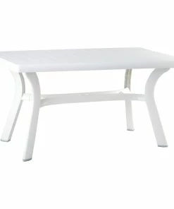 Promo 👏 Compamia Sunrise Outdoor Dining Table, White 🧨