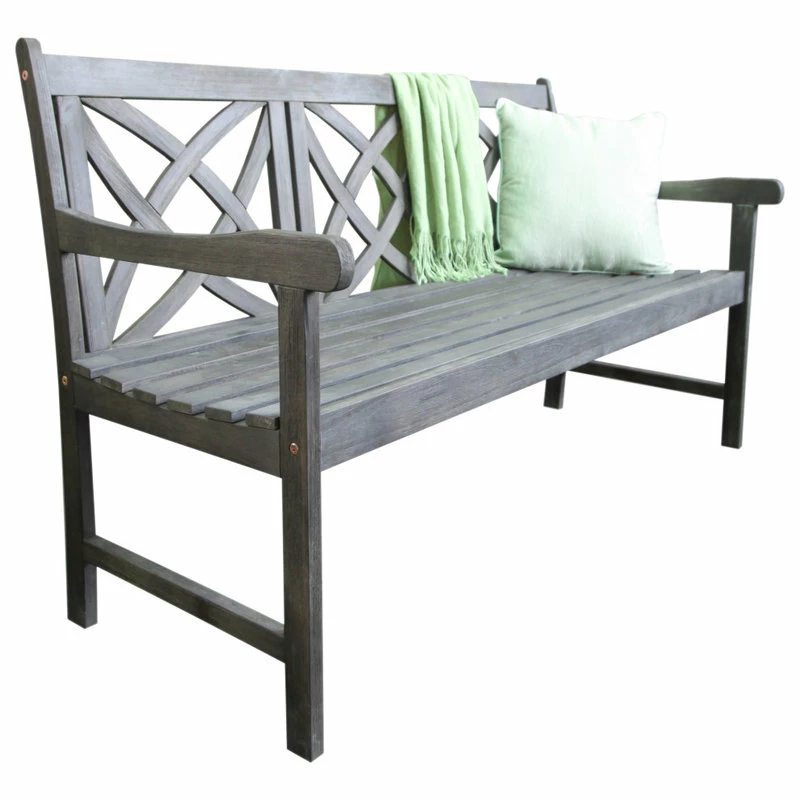 Best reviews of โ๏ธ Vifah Renaissance Eco-Friendly 5' Outdoor Hand-Scraped Hardwood Garden Bench ๐ - Image 8