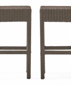 Best Sale 🤩 GDFStudio GDF Studio 2-Piece Rudolfo Outdoor Backless Bar Stools ⌛