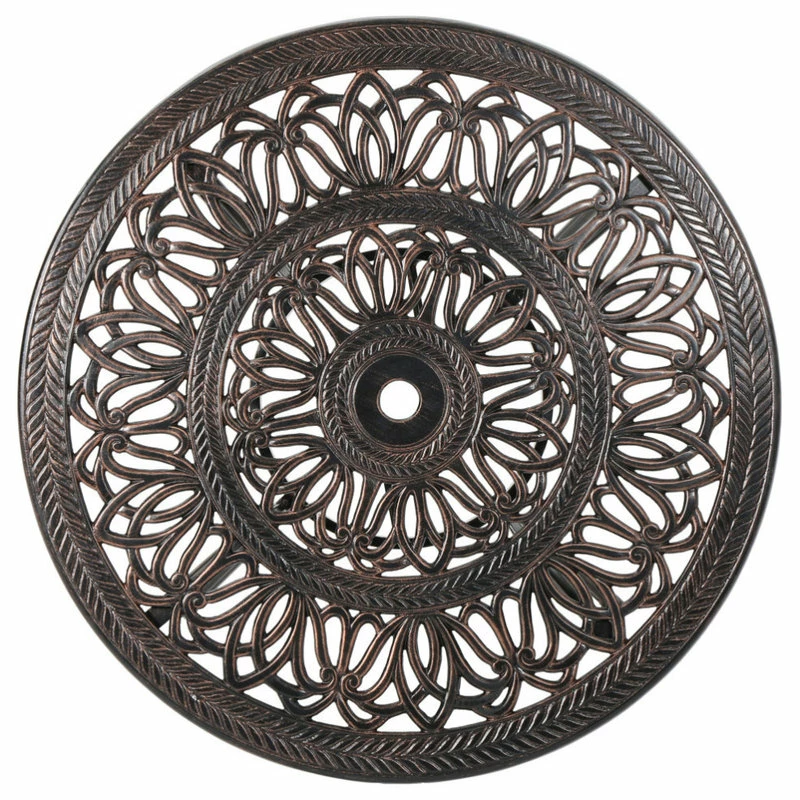 Outlet 🔥 GDFStudio Athena Outdoor Round Cast Aluminum Dining Table 😍 - Image 5