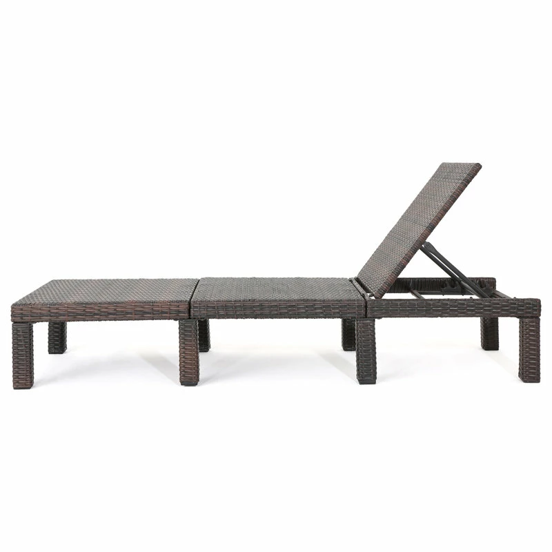 Cheapest ๐ GDFStudio GDF Studio Joyce Outdoor Wicker Chaise Lounge With Cushion, Orange, Set Of 2 ๐ - Image 9