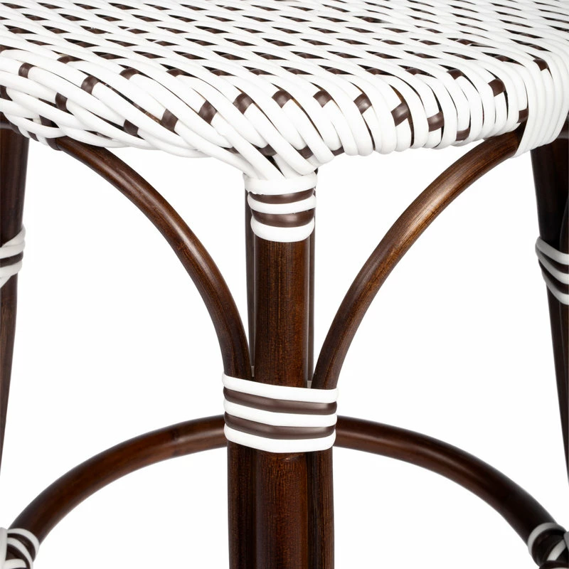 Best Pirce 🛒 Butler Specialty Company Tobias Brown And White Rattan Counter Stool 🥰 - Image 7