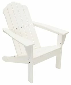 Deals ⌛ LuXeo USA Marina Outdoor Patio Adirondack Chair, White 😀