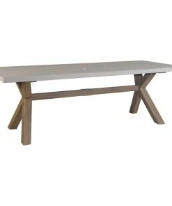 Best deal ✨ Outdoor Interiors Ivory Composite And Eucalyptus Wash Dining Table 💯