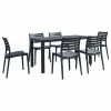 Discount 👏 Compamia Ares 7-Piece Dining Set, Dark Gray ⭐