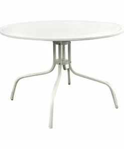 Cheapest 😀 Crosley Griffith Metal 39" Round Patio Dining Table In White 💯